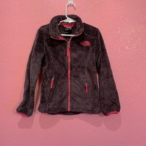 The North Face Gray&Pink Fleece Jacket